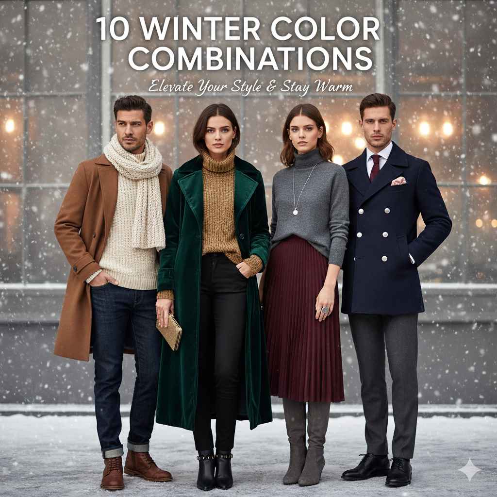 ۱۰ ترکیب رنگ جذاب برای زمستان